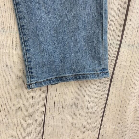 LOFT Outlet Jeans sz 16 Modern Cuffed Crop Light Wash Inseam 27" - Picture 5 of 13